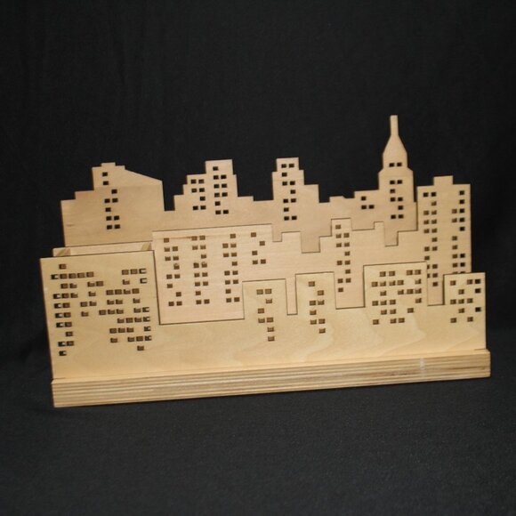 Laser Cut Skyline Desk Organizer - Picture 14 of 16
